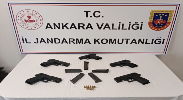 Ankara’da silah kaçakçılığı operasyonunda 5 ruhsatsız tabanca ele geçirildi