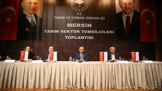 Bakan Kirişci, Mersin’de Tarım Sektör Temsilcileri Toplantısı’nda konuştu: