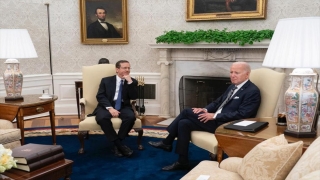 ABD Başkanı Biden ile İsrail Cumhurbaşkanı Herzog, Beyaz Saray’da bir araya geldi