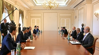 Azerbaycan Cumhurbaşkanı Aliyev, Özbekistan Başbakanı Aripov’u kabul etti