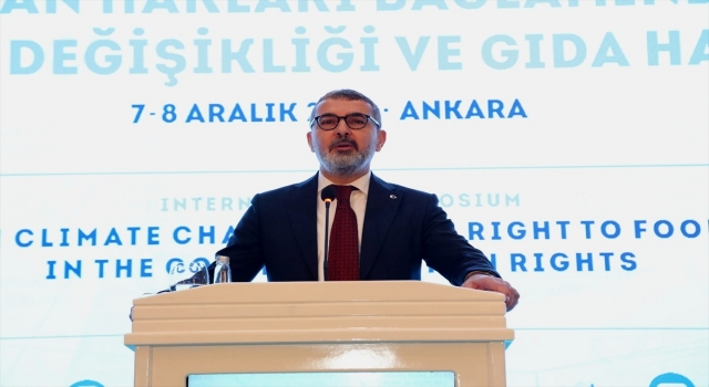 TİHEK Başkanı Kılıç, İklim Değişikliği ve Gıda Hakkı sempozyumunda konuştu
